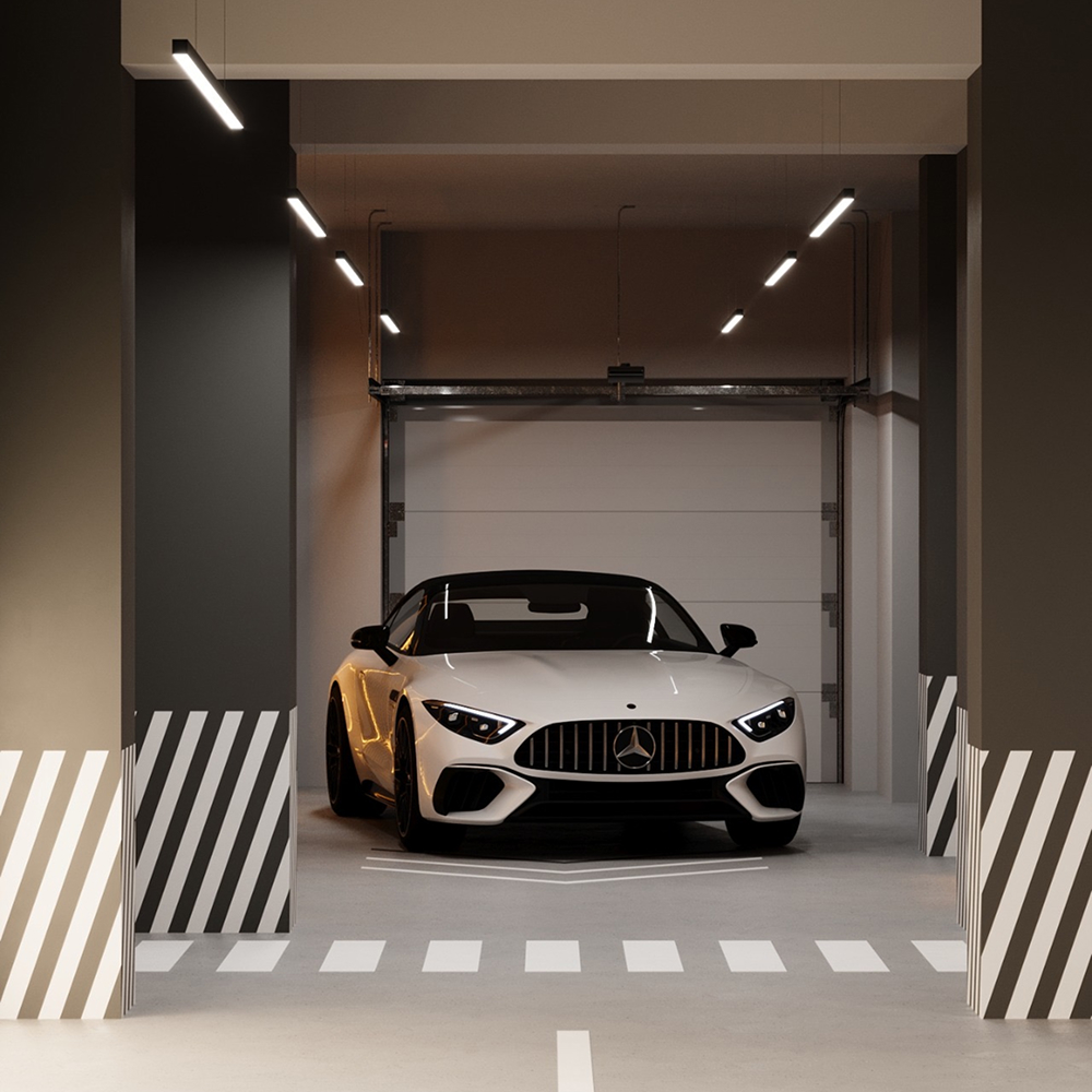 Двухуровневый подземный паркинг